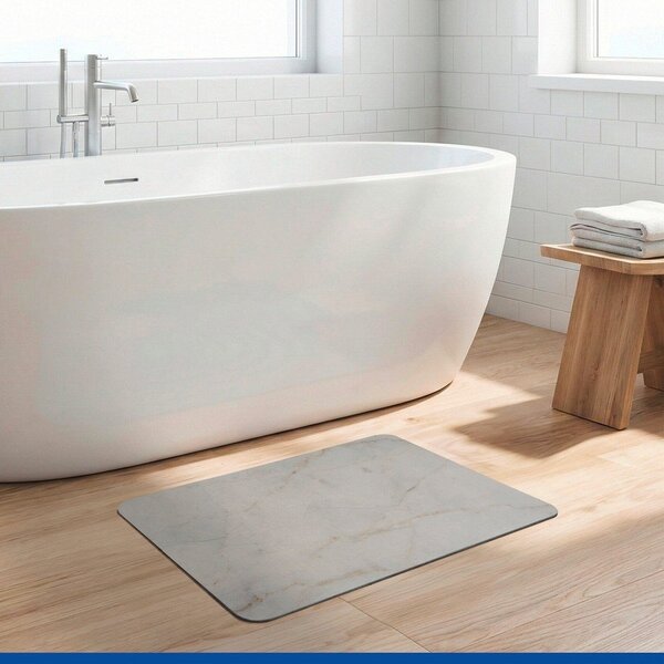 Tappetino per il bagno grigio tortora in diatomite 39x60 cm Itamos – Wenko