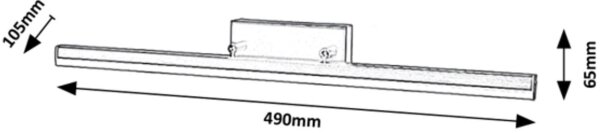Rabalux 2166 - Illuminazione LED per specchi da bagno EVAN LED/12W/230V 49 cm IP44