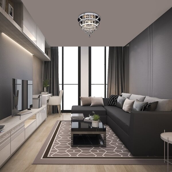 Rabalux 2237 - Lampadario da parete in cristallo PALLAS LED/32W/230V + 3xE14/40W
