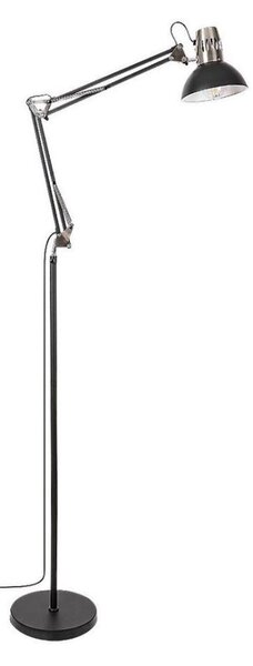 Rabalux 2196 - Lampada da terra ARISTEO 1xE27/40W/230V nero/cromo lucido