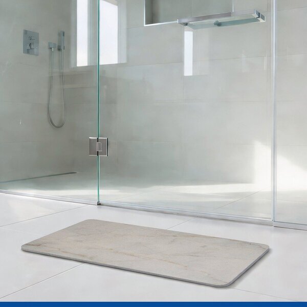 Tappetino per il bagno grigio tortora in diatomite 39x60 cm Itamos – Wenko