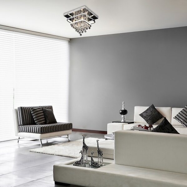 Rabalux 2239 - Lampadario da parete in cristallo PALLAS LED/36W/230V + 4xE14/40W