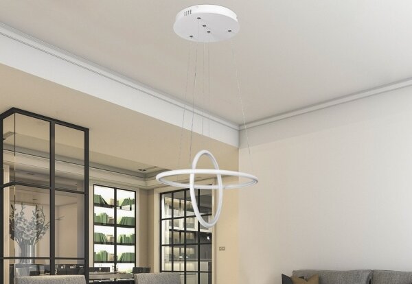 Rabalux 2544 - Lampadario LED DONATELLA LED/37W/230V bianco
