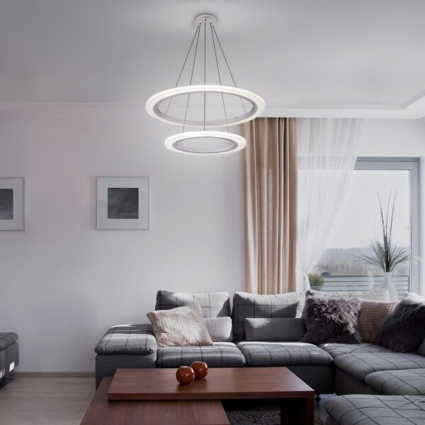 Rabalux 2429 - Lampadario LED ADRIENNE LED/62W/230V argento