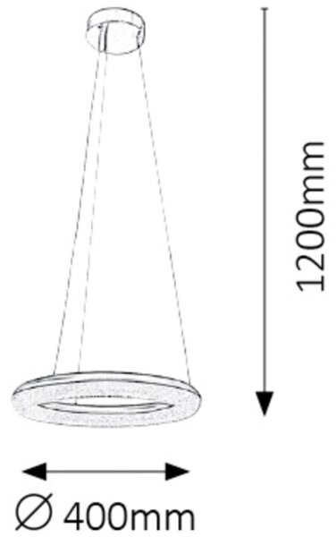 Rabalux 2565 - LED Lampadario dimmerabile GEORGINA LED/24W/230V bianco
