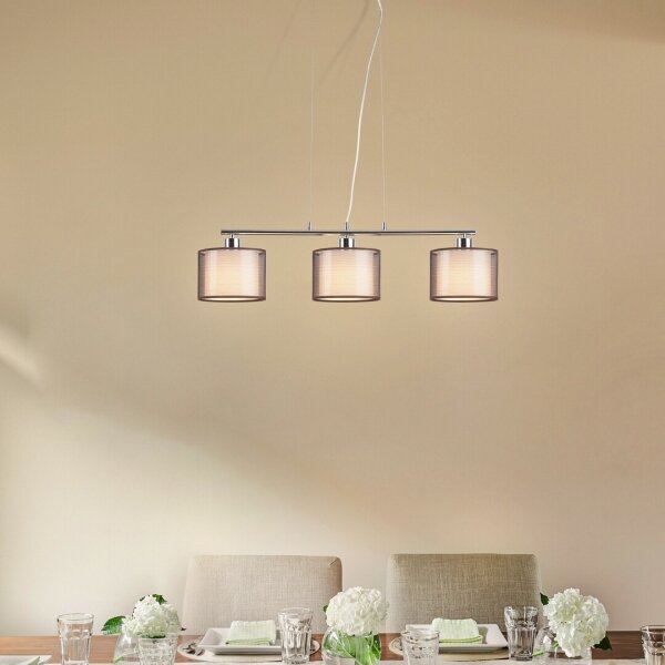 Rabalux 2630 - Lampada a sospensione ANASTASIA 3xE27/60W