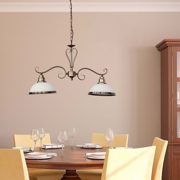 Rabalux 2757 - Lampadario ELISETT 2xE27/60W/230V