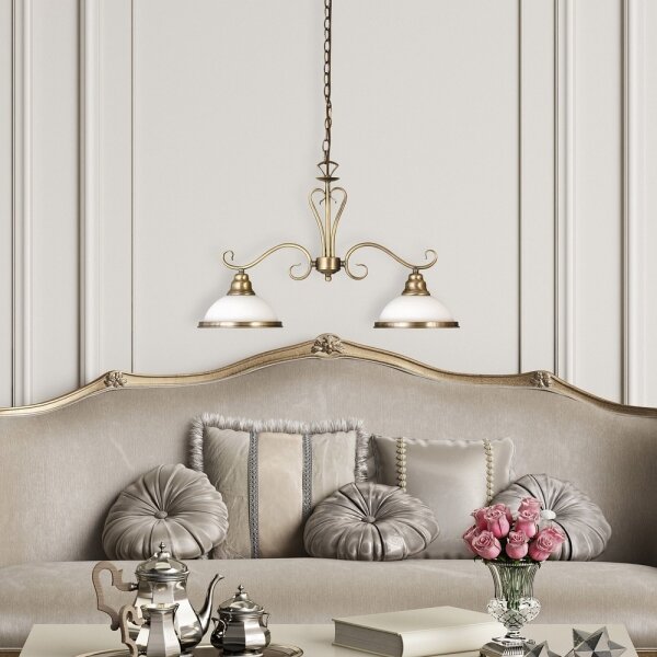 Rabalux 2757 - Lampadario ELISETT 2xE27/60W/230V