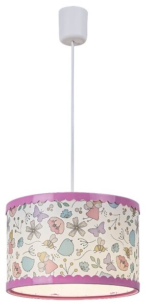 Rabalux - Lampadario a sospensione per bambini 1xE27/40W/230V rosa