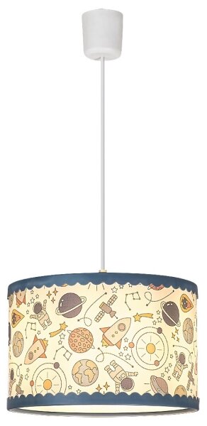 Rabalux - Lampadario a sospensione per bambini 1xE27/40W/230V blu