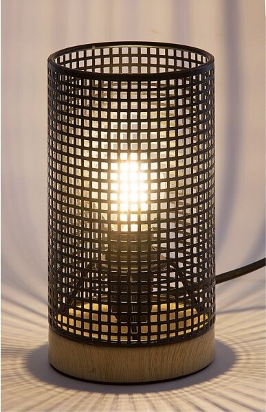 Rabalux 3180 - Lampada da tavolo BOOGIE 1xE14/25W/230V faggio