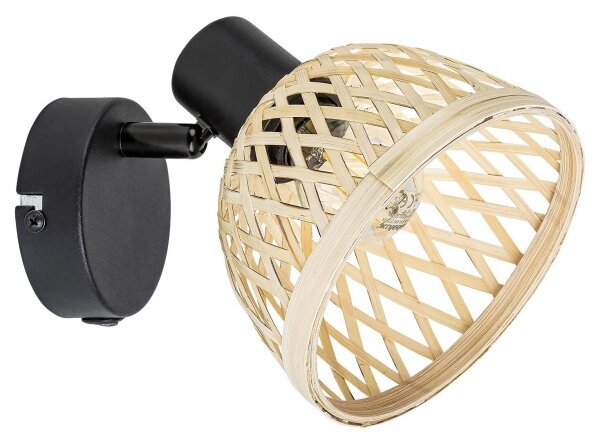 Rabalux 3133 - Faretto da parete RATTAN 1xE14/15W/230V rattan