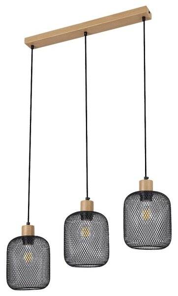 Rabalux 3132 - Lampadario su corda GRENDEL 3xE27/60W/230V