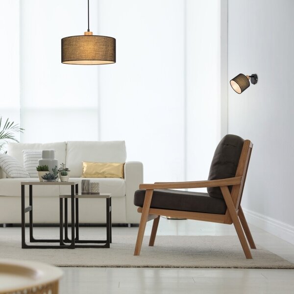 Rabalux 3247 - Lampadario su corda MIGUEL 1xE27/40W/230V