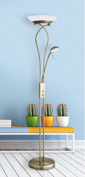 Rabalux 4078 - Lampada da terra con dimmer GAMMA 1xR7s/230W + 1xG9/40W