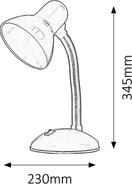 Rabalux 4170 - Lampada da tavolo DYLAN 1xE27/40W/230V