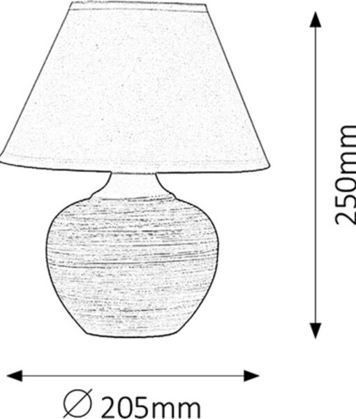 Rabalux 4392 - Lampada da tavolo MOLLY E14/40W