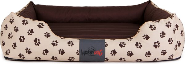 Cuscino per cani Hobbydog - Prestige - 110 x 90 x 25 cm [taglia: XXL] - Beige con zampe