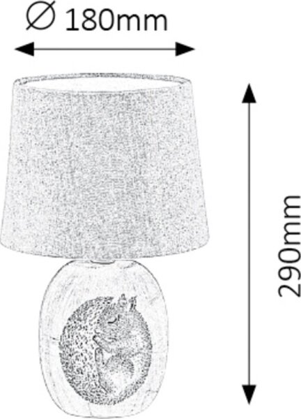 Rabalux 4605 - Lampada da tavolo per bambini DORKA 1xE14/40W/230V