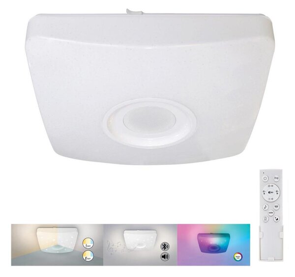 Rabalux - Plafoniera LED RGB dimmerabile con altoparlante LED/18W/230V + telecomando