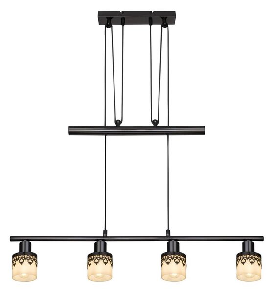Rabalux 5345 - Lampadario a sospensione con filo LACEY 4xE14/40W/230V