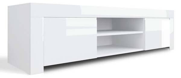 CAESAROO Armadio 150X204H cm Noah Bianco Lucido con Due Ante scorrevoli - Bianco