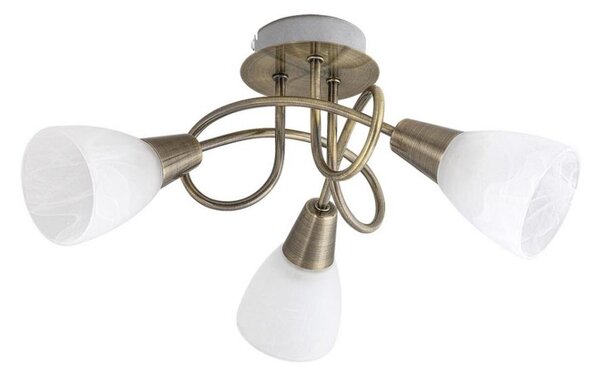 Rabalux 5533 - Lampadario fisso JENNA 3xE14/40W/230V ottone