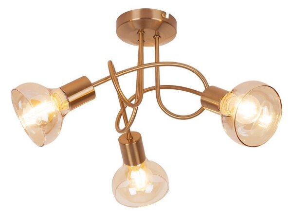 Rabalux 5548 - Lampadario fisso HOLLY 3xE14/40W/230V oro