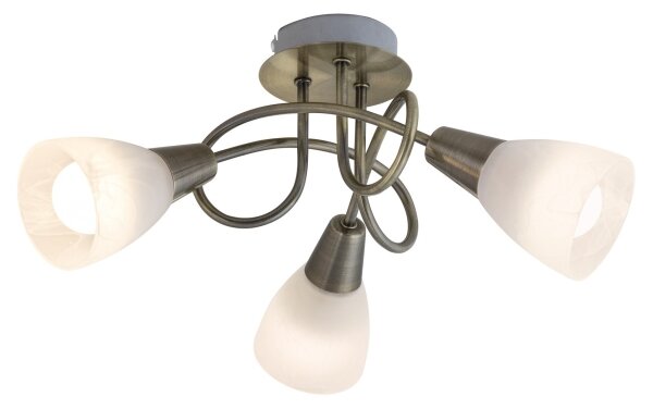 Rabalux 5533 - Lampadario fisso JENNA 3xE14/40W/230V ottone