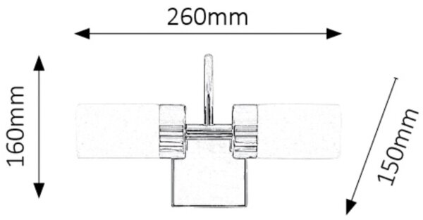 Rabalux 5714 - Applique a LED da bagno BETTY 2xLED/4W/230V cromo lucido