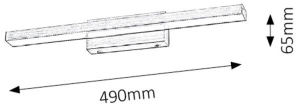 Rabalux 5721 - Illuminazione LED per specchio da bagno JOHN LED/12W/230V