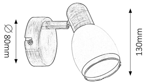 Rabalux 5970 - Faretto ELITE E14/40W