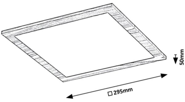 Rabalux 6907 - Pannello LED a plafone ALMOND LED/12W/230V 4000K