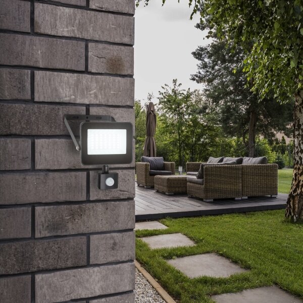 Rabalux 7068 - Riflettore LED con sensore FLOOD LED/30W/230V 4000K IP44 nero