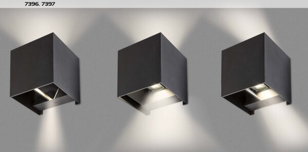 Rabalux 7396 - Applique da esterno SOLIN 1xG9/42W/230V IP54 nero