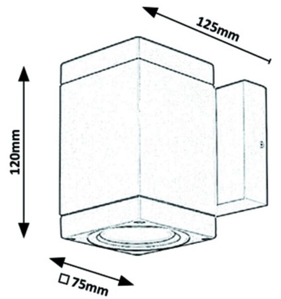 Rabalux - Applique da esterno 1xGU10/35W/230V IP54