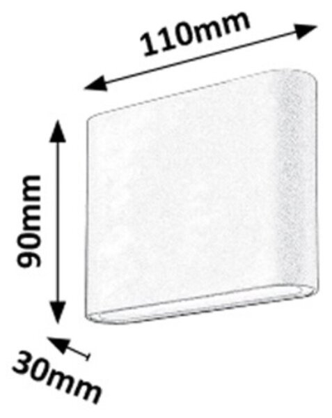 Rabalux 7951 - Applique a LED da esterno NESNA 2xLED/3W/230V IP54 3000K