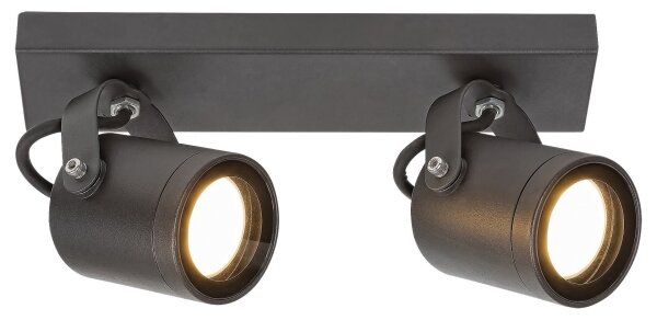 Rabalux - Faretto da muro da esterno 2xGU10/35W/230V IP44