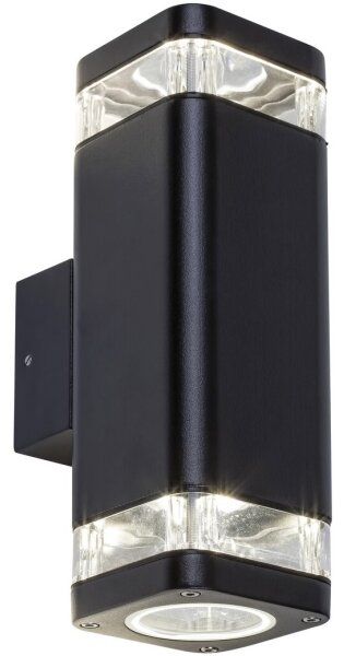 Rabalux - Applique da esterno 2xGU10/25W/230V IP44 nero