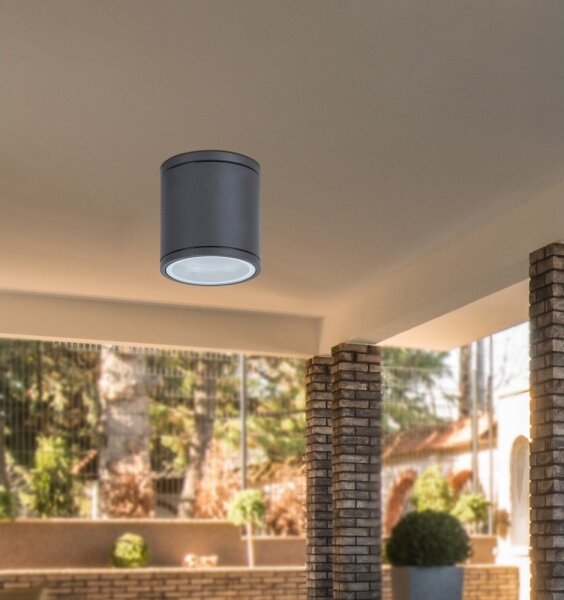 Rabalux 8150 - Plafoniera da esterno AKRON 1xGU10/35W/230V IP54