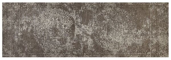 Tappeto tappetino Cotone Marrone Effetto 60 x 180 cm Oriental Vintage Beliani