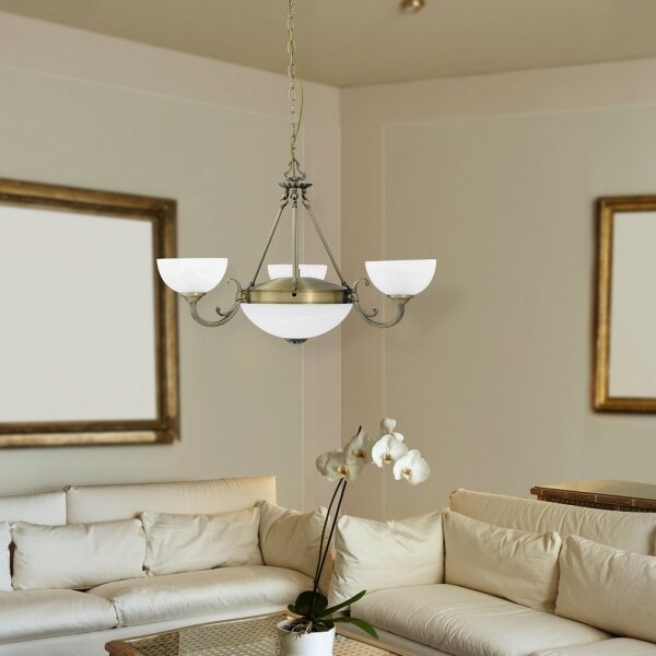 Rabalux 8543 - Lampadario a sospensione con catena MARLENE 3xE14/40W + 2xE27/60W