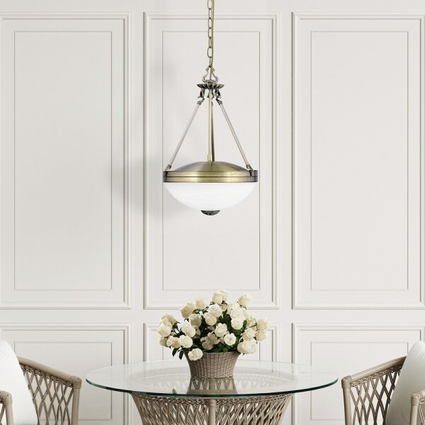 Rabalux 8547 - Lampadario a sospensione con catena MARLENE 2xE27/60W/230V