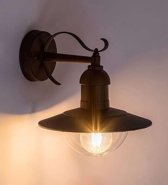 Brilagi - Lampada da parete esterna MOLDE 1xE27/60W/230V IP44 nera