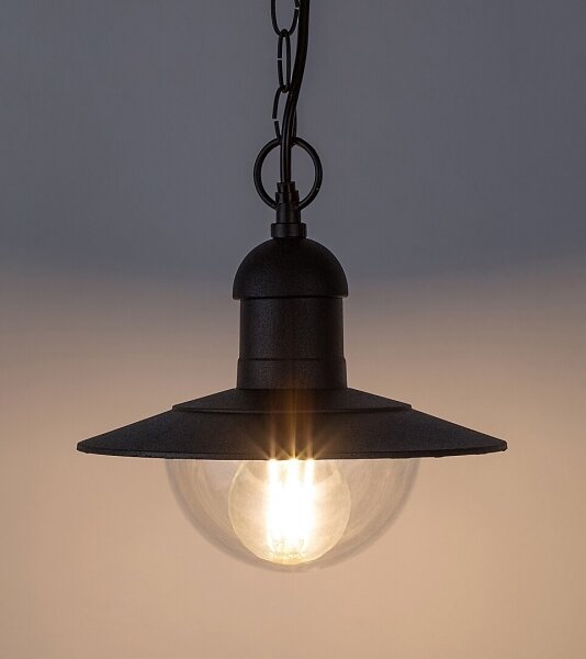 Brilagi - Lampada sospesa per esterni MOLDE 1xE27/60W IP44 nera