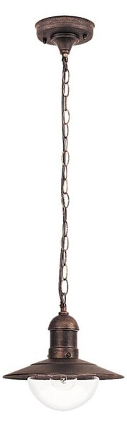 Brilagi - Lampada a sospensione per esterni MOLDE 1xE27/60W IP44 bronzo/patina