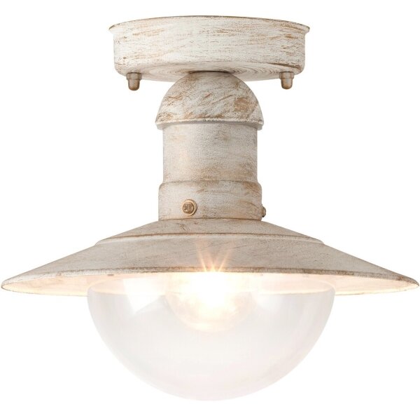 Brilagi - Plafoniera da esterno MOLDE 1xE27/60W IP44 bianco/patina
