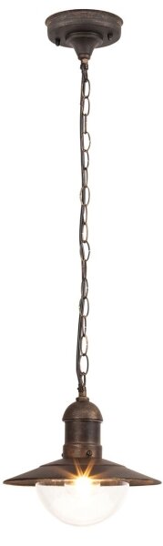 Brilagi - Lampada a sospensione per esterni MOLDE 1xE27/60W IP44 bronzo/patina
