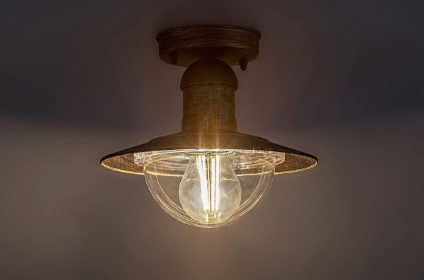 Brilagi - Plafoniera da esterno MOLDE 1xE27/60W IP44 bronzo/patina