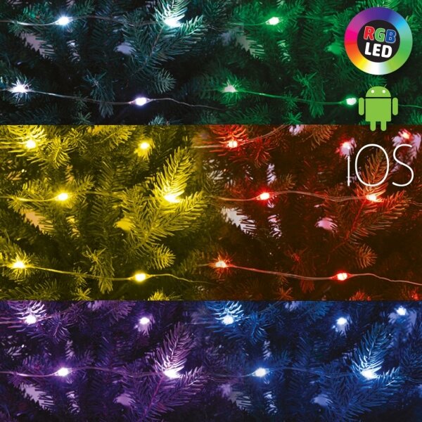 LED RGB dimmerabile catena 100xLED/29 funzioni 10,4m